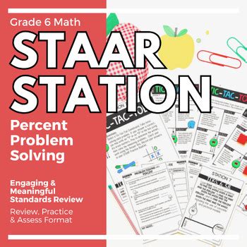 Th Grade Math Staar Practice Station Percent Problem Solving Teks