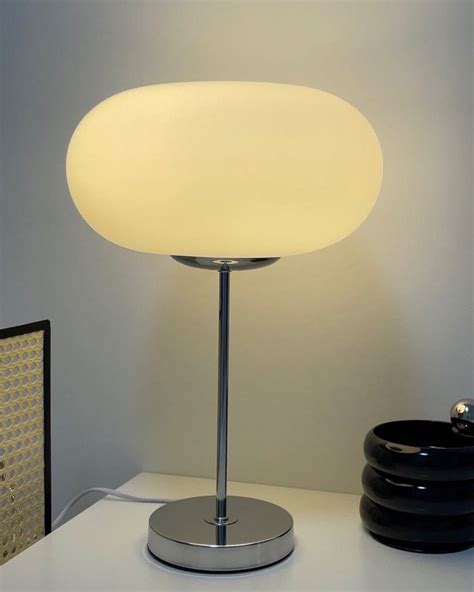 Lumi Table Lamp 10 6 X H 16 5 Dia 27cm X H 42cm Silver