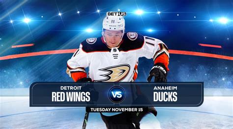 Red Wings vs Ducks Prediction, Odds & Picks Nov 15