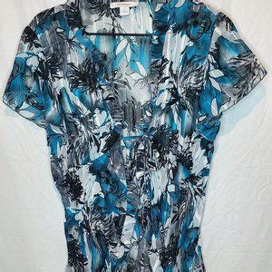 Dress Barn Tops Womens Dress Barn Short Sleeve Sheer Cover Up