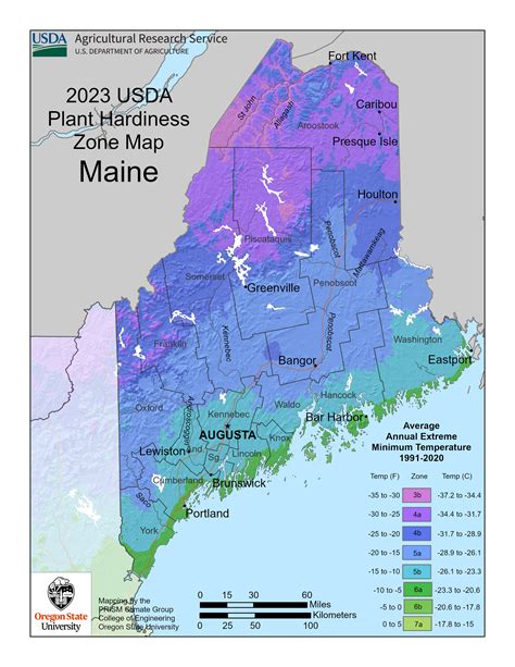 Planting Zones of Northern Maine