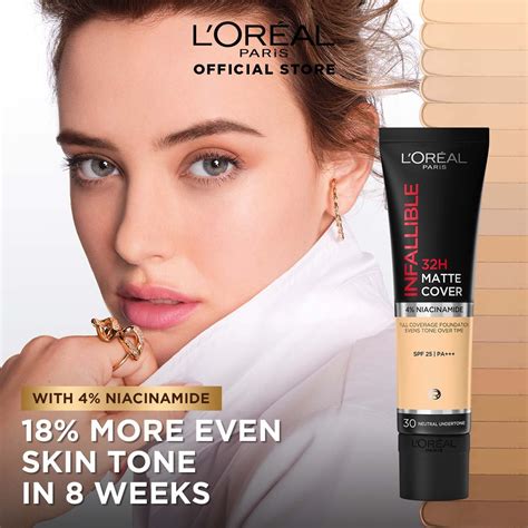 Infallible 32hr Matte Cover Foundation Face Makeup 105 Loréal Paris