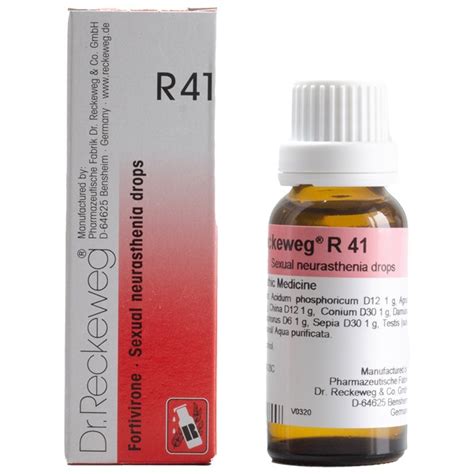 Dr Reckeweg R41 Homeopathic Medicines For Vitality Homeopathic