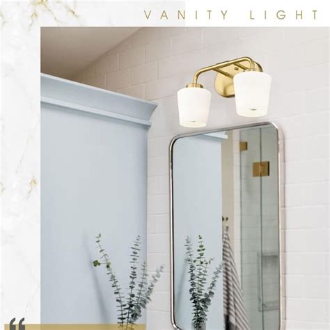 Audickic Bath Audickic Brushed Gold Bathroom Vanity Light Farmhouse Brass Sconces Wall