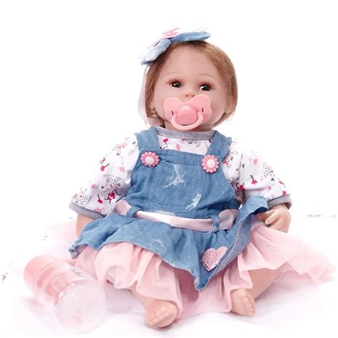 42cm Full Body Silicone Reborn Baby Doll Girl Newbron Lifelike Princess