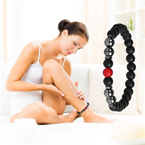 Betivan Fall Magnetic Lymph Detox Bracelet - Anti Swelling Black