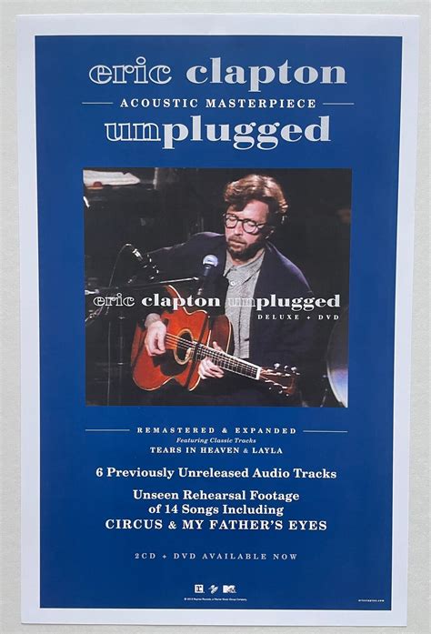 Eric Clapton Unplugged 11x17 Poster Etsy