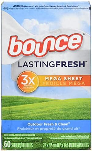 Amazon Bounce Wrinkleguard Mega Dryer Sheets Fabric Softener And