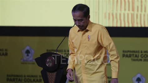 Respons Golkar Soal Tak Hadirnya Jokowi Di HUT Golkar Tempo Co