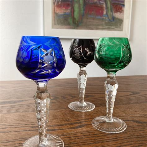 Cute Crystal Cordial Colored Glasses Etsy