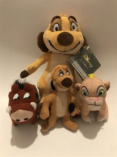 New Disney Timon Lion King Soft Toy Plush Simba Keyring Pumbaa