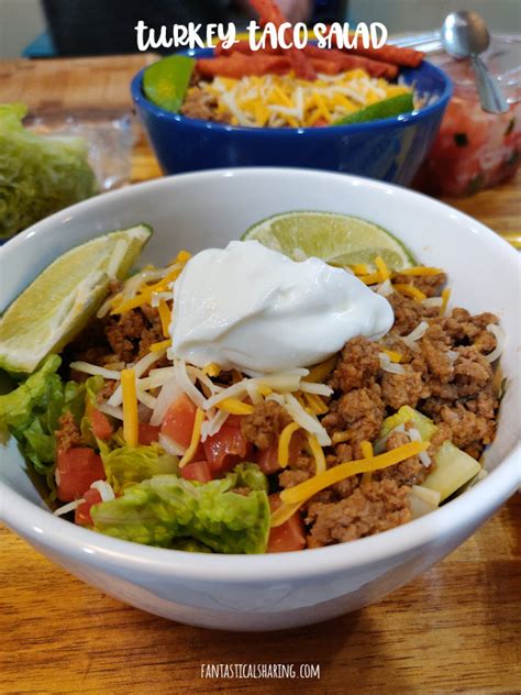 Fantastical Sharing Of Recipes Turkey Taco Salad Meal Prep Instructions