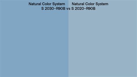 Natural Color System S 2030 R90B Vs S 2020 R90B Side By Side Comparison