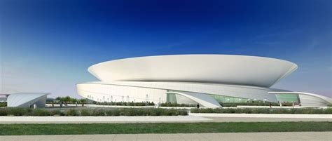 New Doha Tennis Stadium Khalifa Sports Park - e-architect