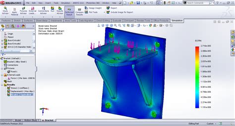 Tutorial Analysis Of Bracket In Solidworks Simulation Grabcad Tutorials