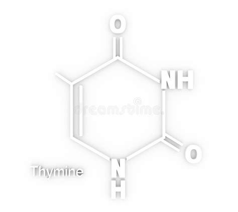 Chemische Structuurformule Van Guanine Dna En Rna Stikstofbasis Stock