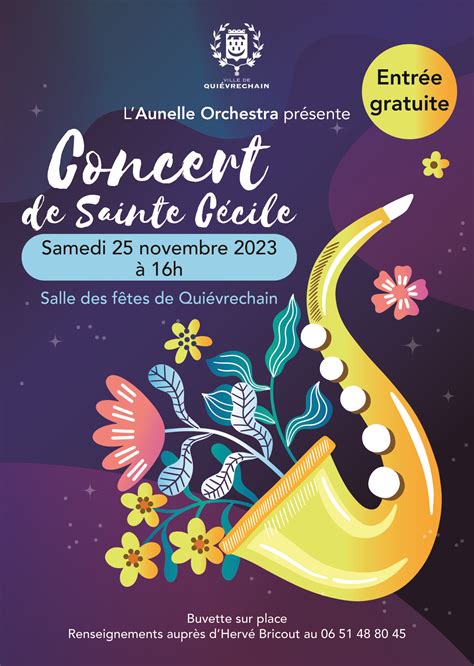 25 novembre Concert de Sainte Cécile Ville de Quiévrechain