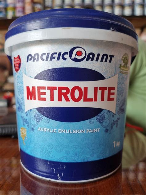 Metrolite 1Kg Cat Tembok Interior Exterior Pacific Paint Lazada Indonesia