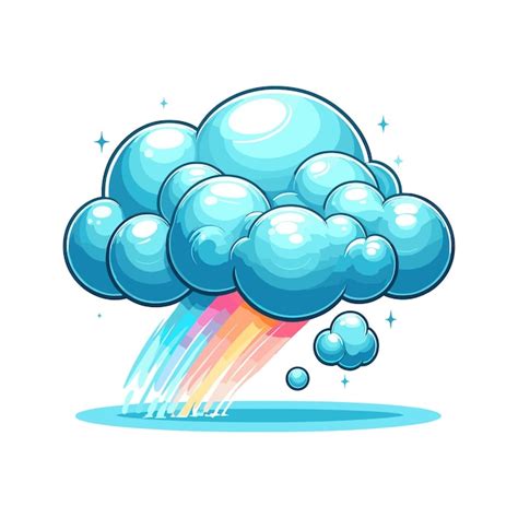 Illustration Vectorielle De Nuage De Dessin Anim Vecteur Premium