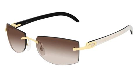 White And Black Buffalo Horns Cartier Sunglasses Buffsinthed