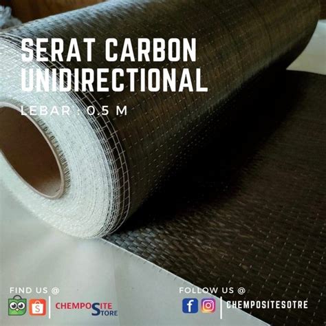 Serat Karbon Kevlar Fiber Searah Unidirectional K Gsm Lbr Cm