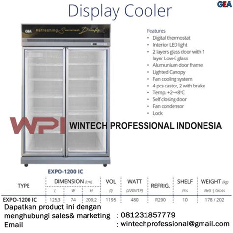 Jual Gea Expo Ic Display Cooler Showcase Chiller Lemari