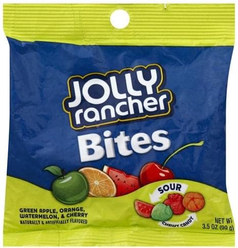 Jolly Rancher Chewy, Sour Candy - 3.5 oz, Nutrition Information | Innit