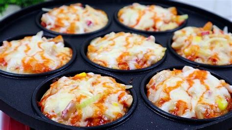 Resep Pizza Mini Tanpa Mixer Tanpa Oven Mudah Dan Enak Youtube