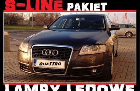 Audi A6 C6 3 0TDI Quattro S LINE Ledy Navi TV Serwis Faktura sprzedaż