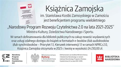 Narodowy Program Rozwoju Czytelnictwa Na Lata Ksi Nica