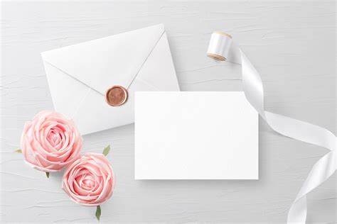 Invitation Card Envelope Mockup Free Mockup World