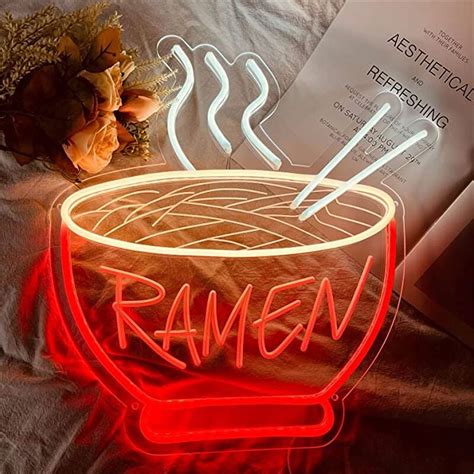 Wanxing Unique Ramen Led Neon Light Signs Usb Powerd For Bedroom Home