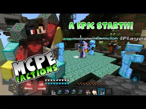 MCPE FACTIONS Server Let S Play Ep 1 A Epic Start Minecraft PE