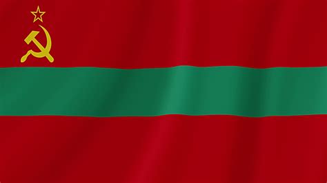 Transnistria Waving Flag. Realistic Flag Animation. Seamless Loop Background 36025119 Stock ...