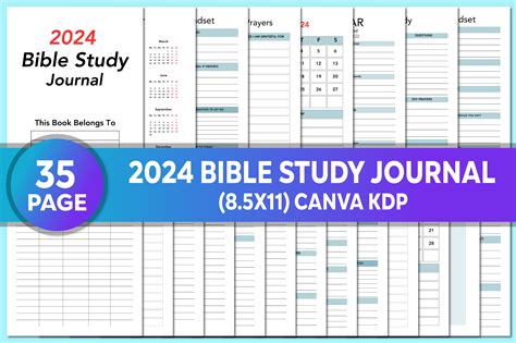 2024 Bible Study Journal Canva Interior Graphic By Sketchbook Studio