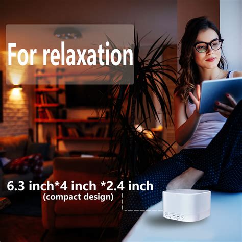 Magicteam White Noise Machine With Non Looping Natural Soothing