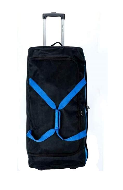 Xxxl Extra Large Travel Luggage Wheeled Trolley Holdall Suitcase Duffel Bag Fold Ebay