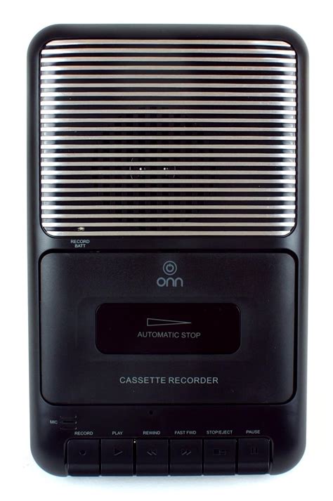 Onn Portable Cassette Recorder Showbox With External Microphone And Cassette Tape