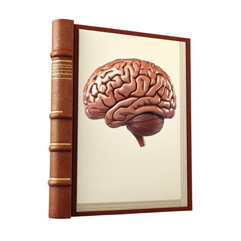 Vintage Brain Study Book on Transparent Background 57931243 PNG