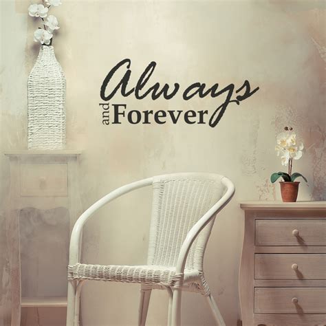 Vinilos Con Frases Pegatina De Parede Alawys And Forever Ambiance