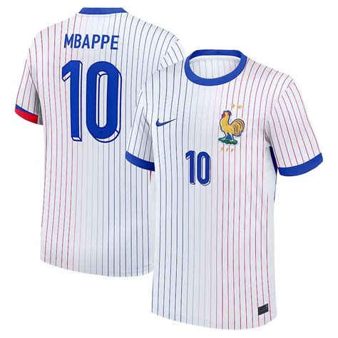 Frankreich Kylian Mbappé 10 Auswärts Trikot EM 2024