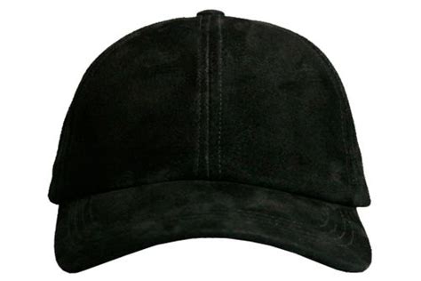 Black Suede Leather Baseball Cap - Winner Caps MFG. Company