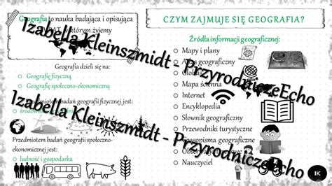 Sketchnotka notatka Czym zajmuje się geografia wykonana w power