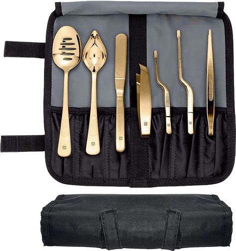 Doja Barcelona Kit Emplatar Chef Color Dorado Utensilios De