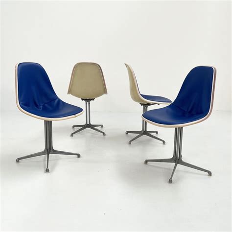 Set Of Vintage La Fonda Dining Chairs By Charles And Ray Eames For