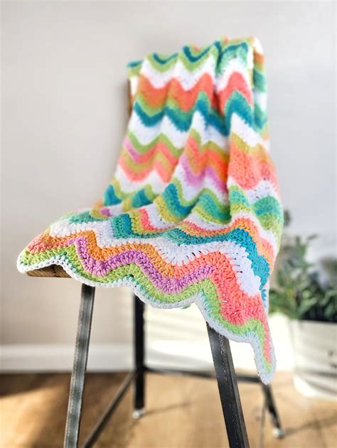 Rainbow Crochet Blanket Pattern - Easy Crochet Patterns