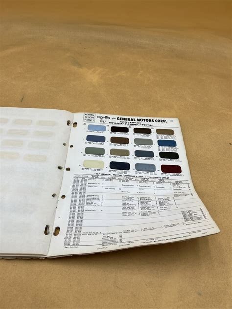 Martin Senour Automotive Color Chart Infoupdate Org