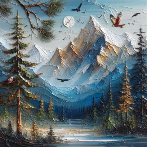 Pin By Lesley Bachar On For The Home In 2024 Mountain Paintings Wall