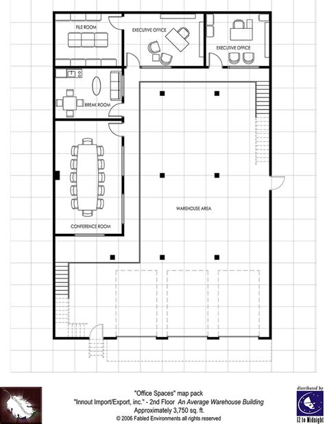 Modern Floorplans: Two-Story Warehouse - Fabled Environments | | Modern ...