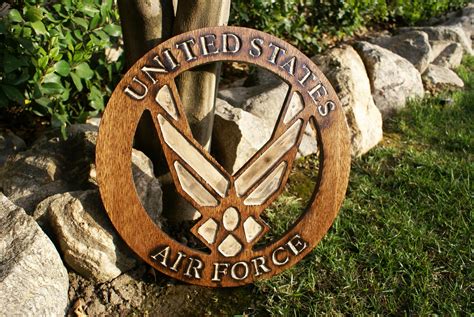 Rustic Air Force Wood Sign On Luulla